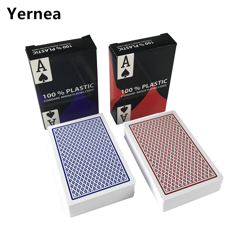 Board Game Print - 2ชิ้น/ล็อตพลาสติก baccarat Texas Hold'em เล่นไพ่โป๊กเกอร์กันน้ำทนทานต่อการสึกหรอบอร์ดเกมโป๊กเกอร์