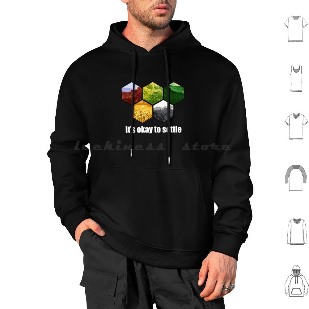 Board Game Catan - เสื้อฮู้ดแขนยาวผ้าฝ้ายลายเกม Catan Settlers of Catan เหมาะสำหรับเกมกระดานและเกมสำหรับคนรักเกม