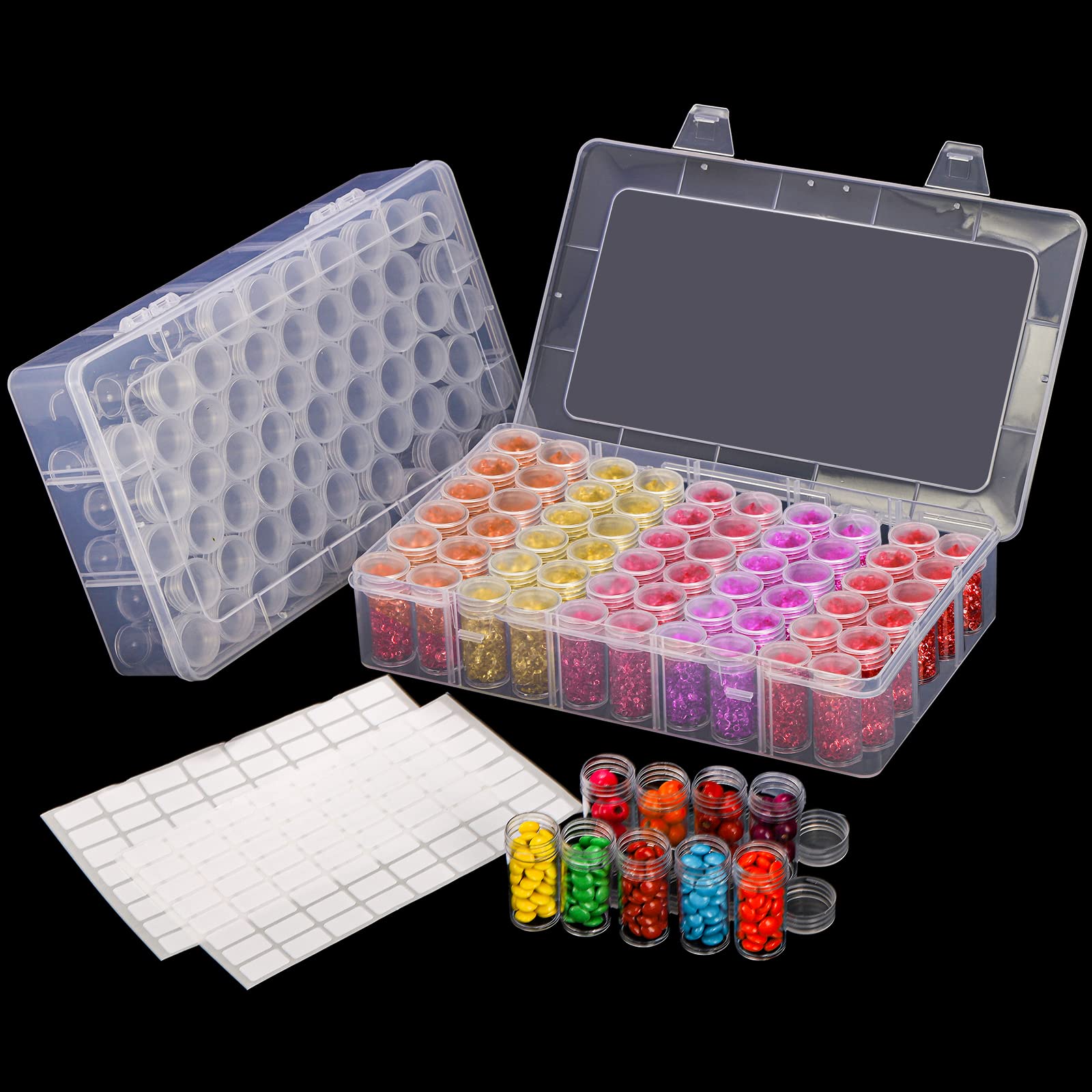 Token Tray Organizer - กล่องเก็บของพลาสติก 1 ชิ้น 24/30/38/60 ช่อง สำหรับงาน