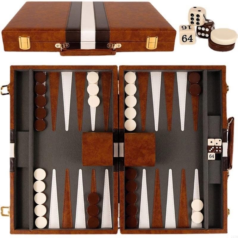 Board Game Vantage - เกมกระดานแบ็คแกมมอนดีไซน์กะทัดรัดง่ายต่อการขนส่งบ้านหรือการเดินทาง