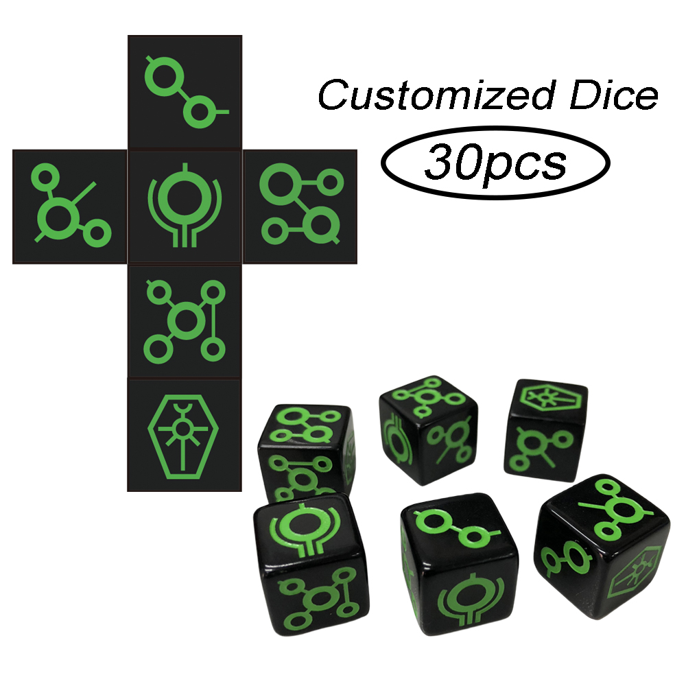 Board Game Logo - T & G 16mm ลูกเต๋า D6ออกแบบโลโก้ได้ตามที่ต้องการ