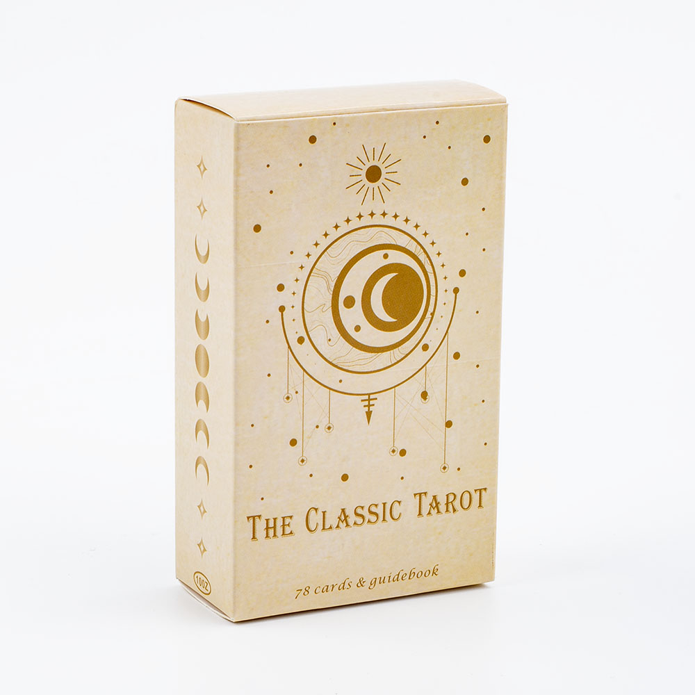 Board Game Oracle - เกมกระดานไพ่ทาโรต์แบบคลาสสิกสำหรับผู้เริ่มต้นการ์ดออราเคิลขนาด10.4x6.1ซม. 78ชิ้นพร้อมคู่มือและภาพประกอบที่สวยงาม