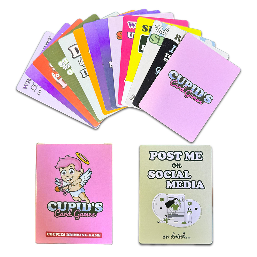 Board Game Or Boardgame - เกมไพ่คิวปิด เกมดื่มสำหรับคู่รัก 98 ใบ การ์ดถามตอบ ความจริงหรือท้าทาย