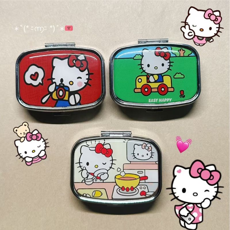 Token Tray Organizer - อะนิเมะ ซานริโอ เฮลโล คิตตี้กล่องเก็บของโลหะ กล่องใส่ยา กล่องใส่เครื่องประดับขนาดเล็ก