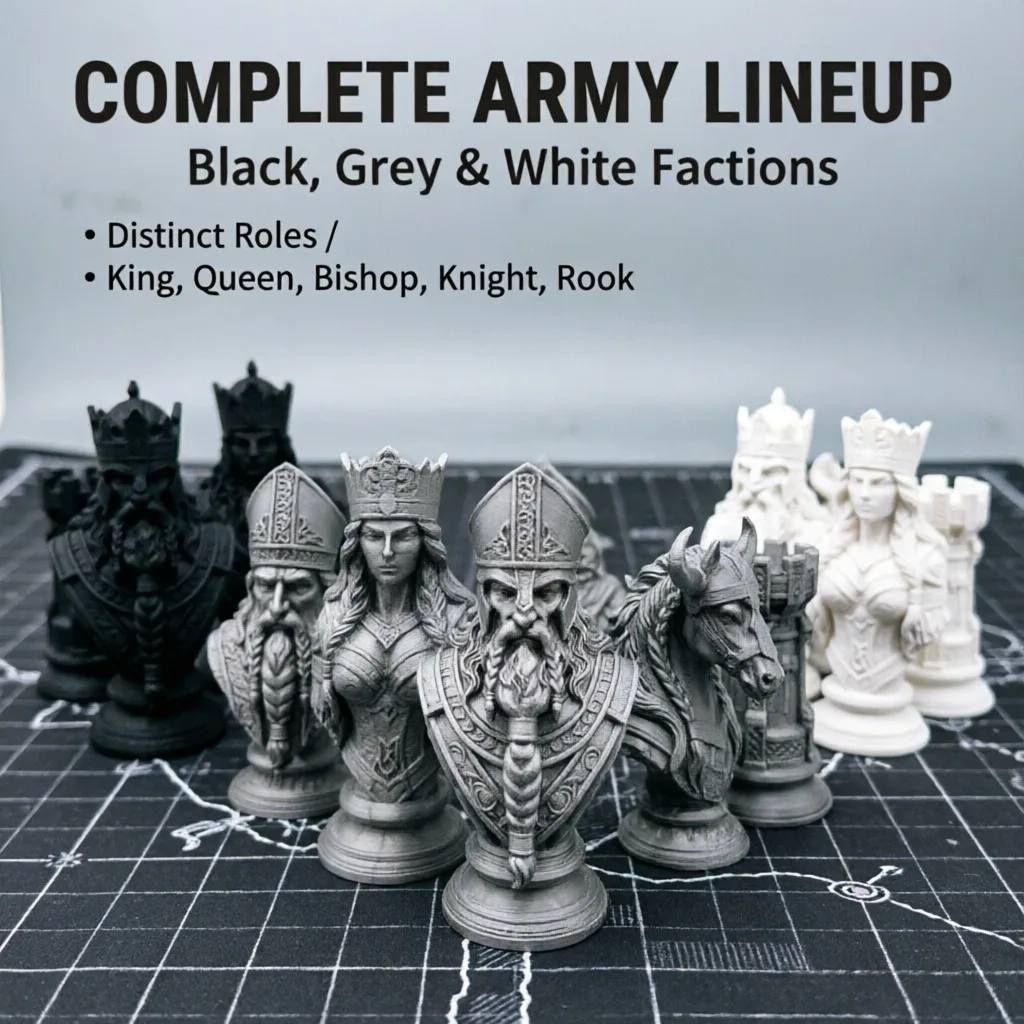 Board Game Print - ชุดหมากรุกพิมพ์ 3 มิติ ขนาด 10 ซม.,