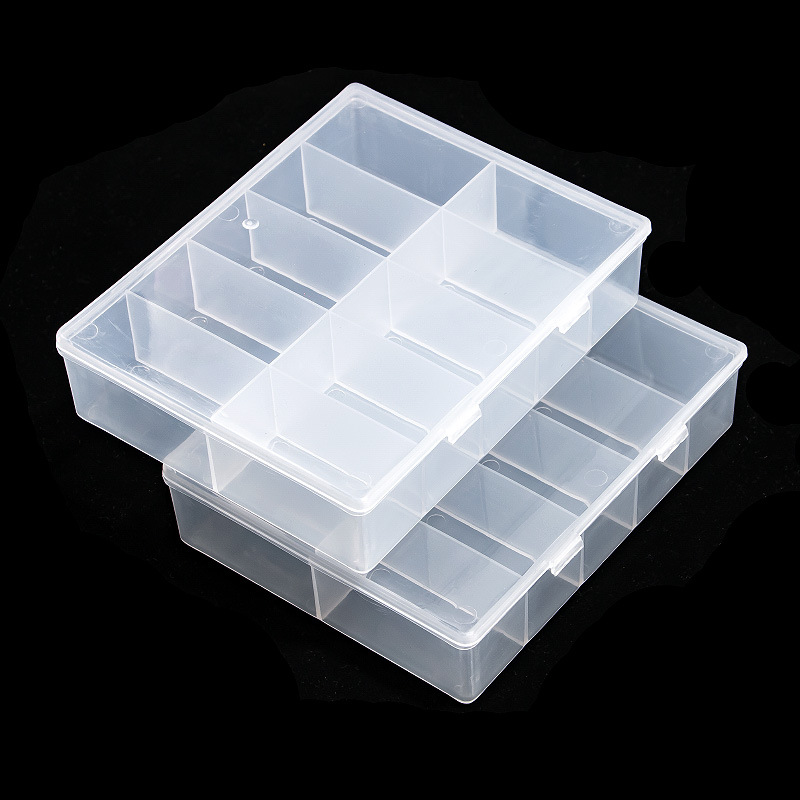 Token Tray Organizer - 10กริดที่ว่างเปล่ากล่องเก็บของแบบใสเครื่องประดับลูกปัดอัญมณีเล็บอะคริลิคเคล็ดลับกล่องเล็บ Glitter Rhinestone คอนเทนเนอร์คอนเทนเนอร์