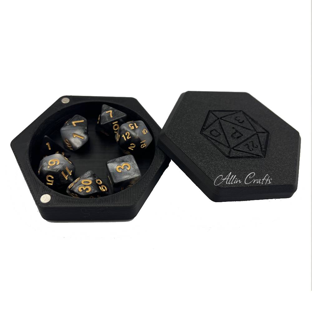 Board Game Roleplay - DND ถาดลูกเต๋ากล่องลูกเต๋าสำหรับผู้เล่นเกมสวมบทบาทดันเจี้ยนและมังกร D & D กล่องเก็บลูกเต๋าเกมกระดานถาดลูกเต๋าเรซิน