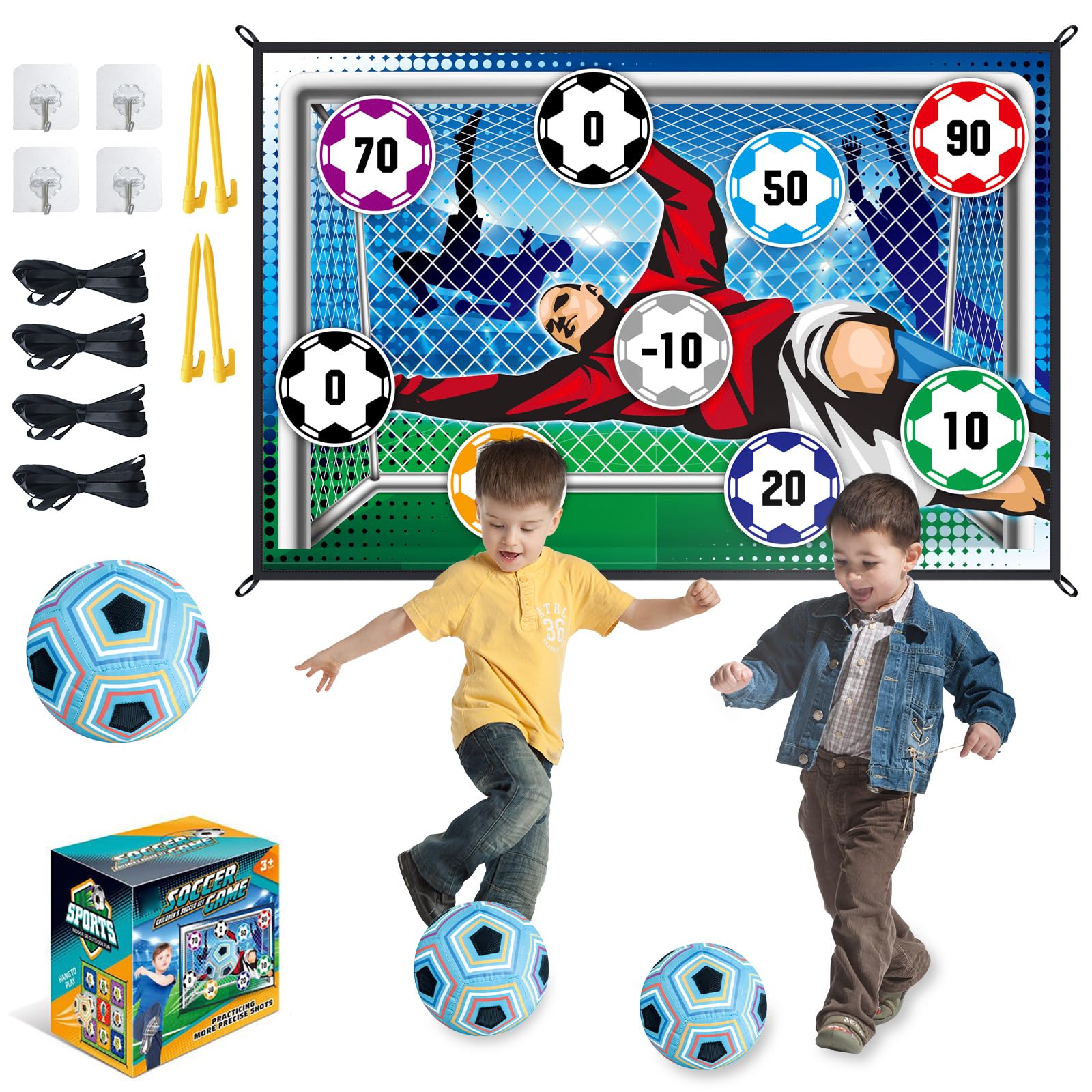 Board Game Multiplayer - 150 ซม.เกมฟุตบอลชุดกลางแจ้งในร่มของเล่นฟุตบอลหลายคนการแข่งขันเกมฟุตบอลเด็กฟุตบอลการฝึกอบรมเด็กของขวัญ