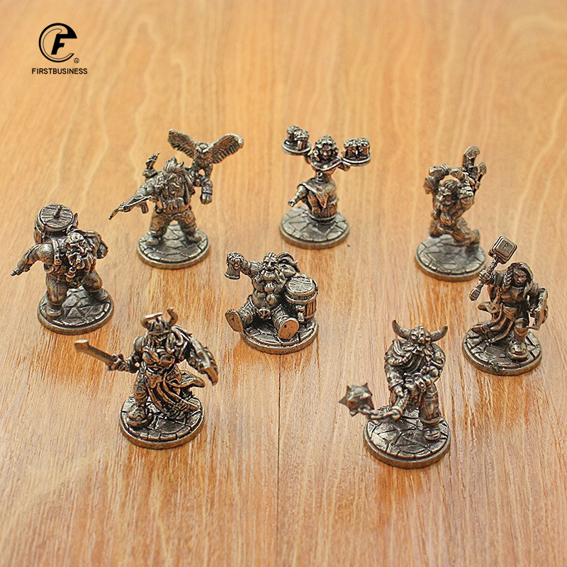 Vintage ทองเหลืองสีขาว Miniatu - Board Game Vantage บทวิจารณ์และราคา