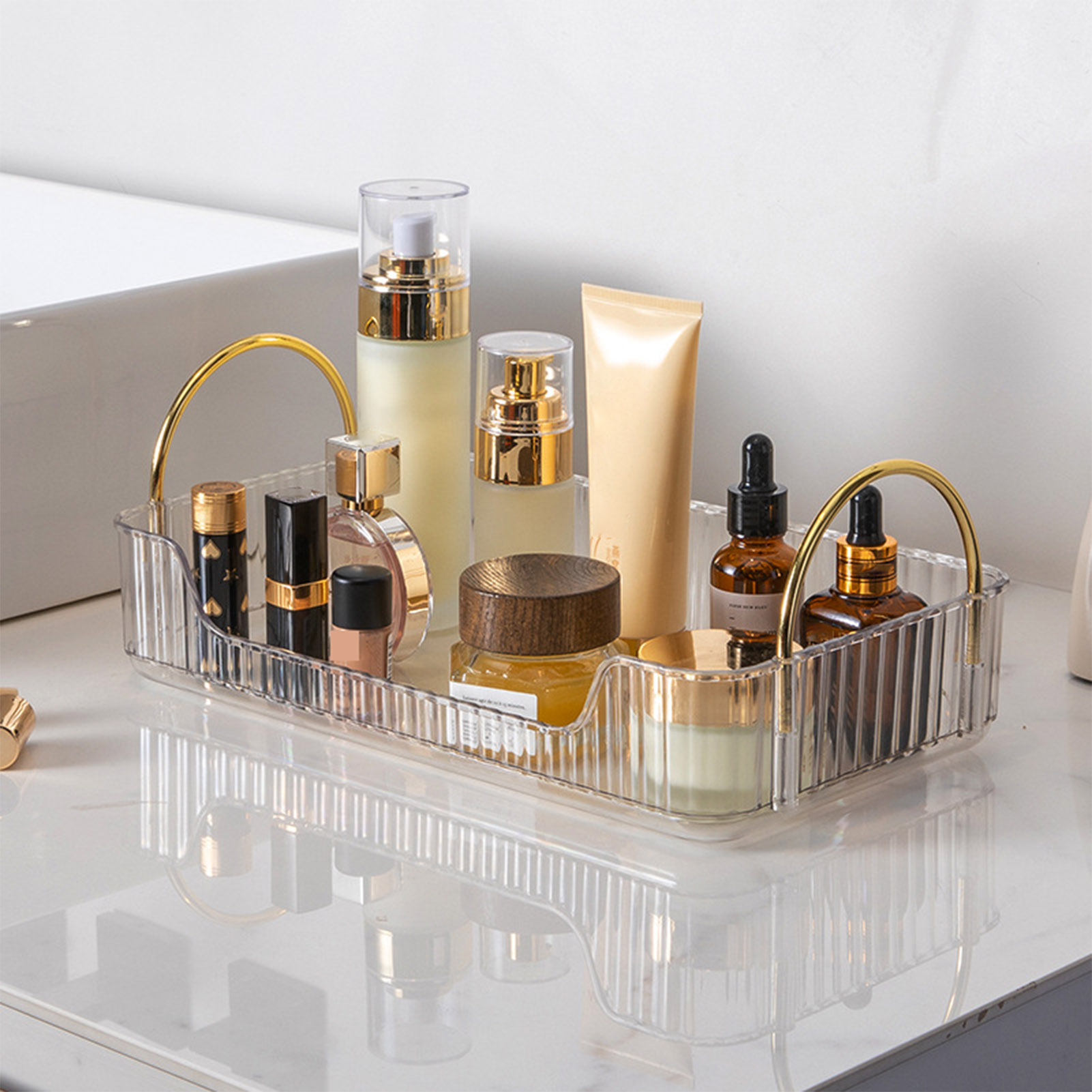 ชั้นวางของในห้องน้ำ อะคริลิคหร - Token Tray Organizer บทวิจารณ์และราคา