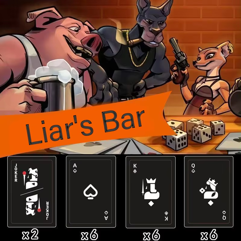 เกมไพ่บนโต๊ะ Liars Bar เกมไพ่บ - Board Game Multiplayer บทวิจารณ์และราคา