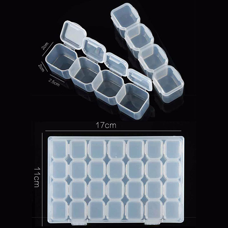 โปร่งใสเล็บ Art Organizer กล่อ - Token Tray Organizer บทวิจารณ์และราคา