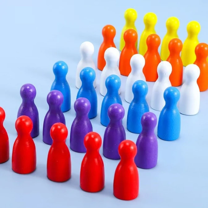 100 ชิ้นไม้สีสันสดใสหมากรุกมาร - Board Game Hegemony บทวิจารณ์และราคา