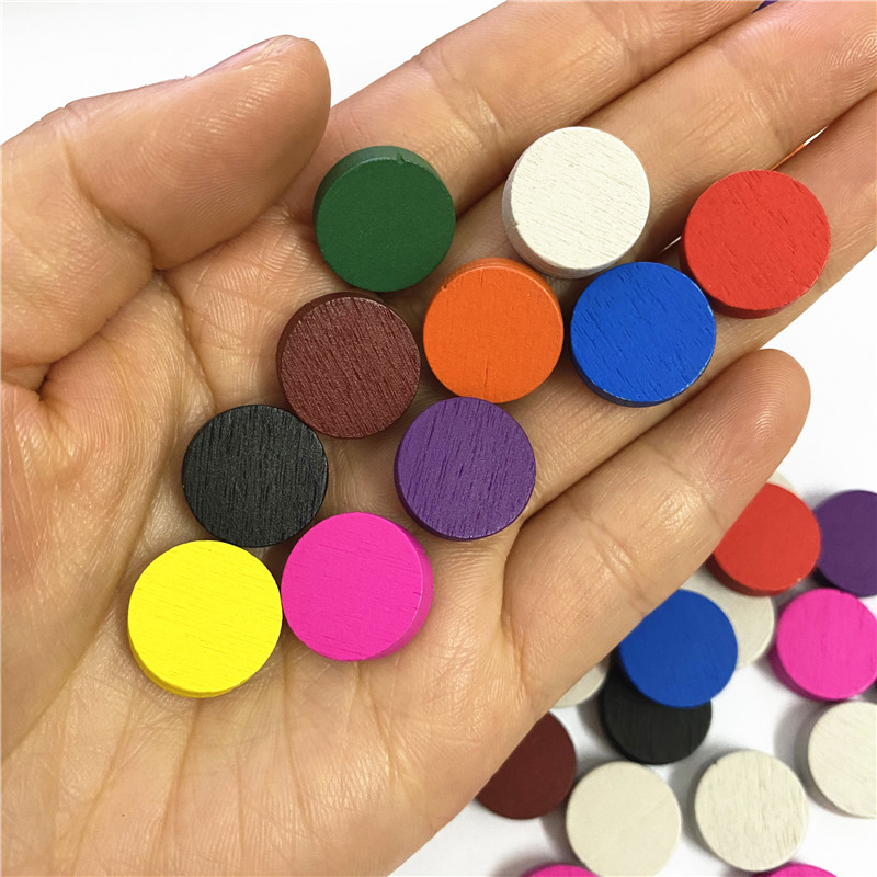 50 ชิ้น 15*5 มม.11 สีไม้ Disk  - Board Game Catan บทวิจารณ์และราคา