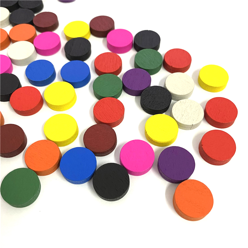 50 ชิ้น 15*5 มม.11 สีไม้ Disk  - Board Game Catan บทวิจารณ์และราคา