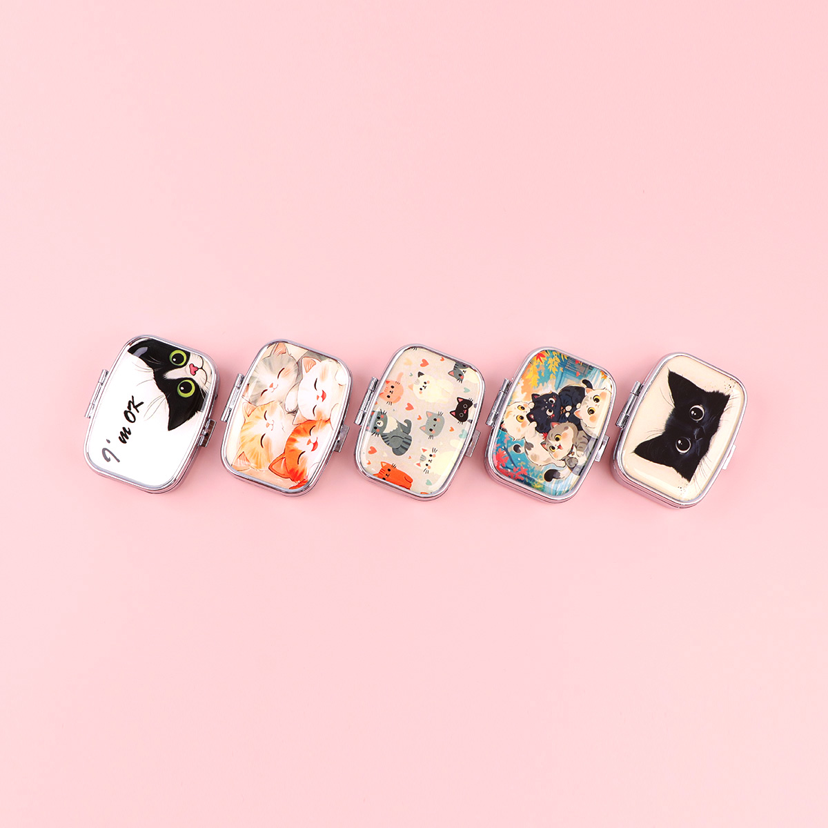 กล่องยาแมวดำการ์ตูนสัตว์ปิดผนึ - Token Tray Organizer บทวิจารณ์และราคา