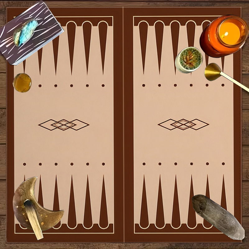 ผ้าปูโต๊ะไพ่ทาโรต์สีน้ำตาล 1 ผ - Board Game Vantage บทวิจารณ์และราคา