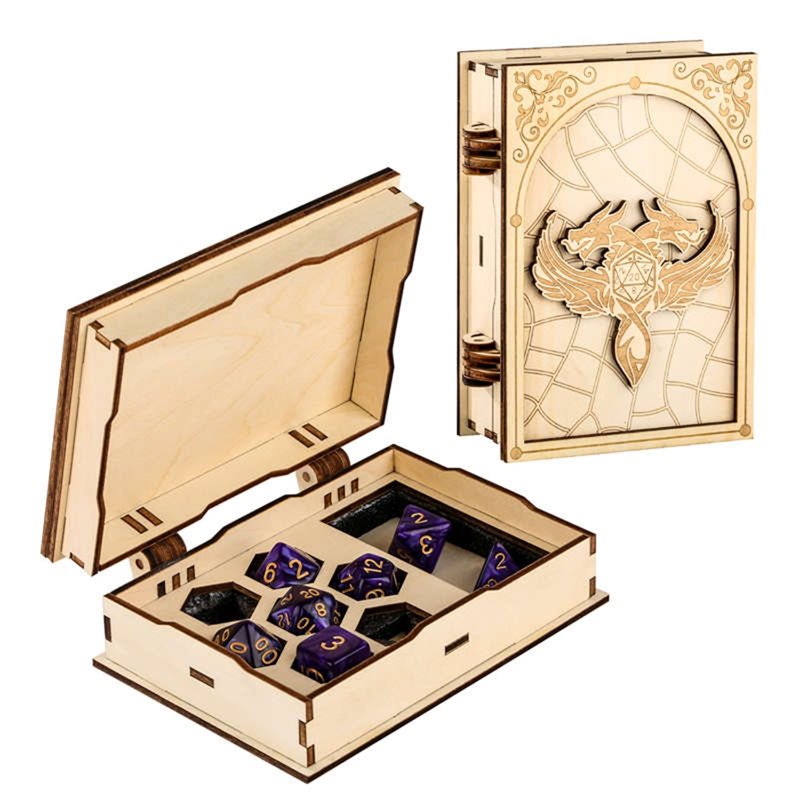 กล่องเก็บลูกเต๋าพลาสติกทรงหลาย - Board Game Roleplay บทวิจารณ์และราคา