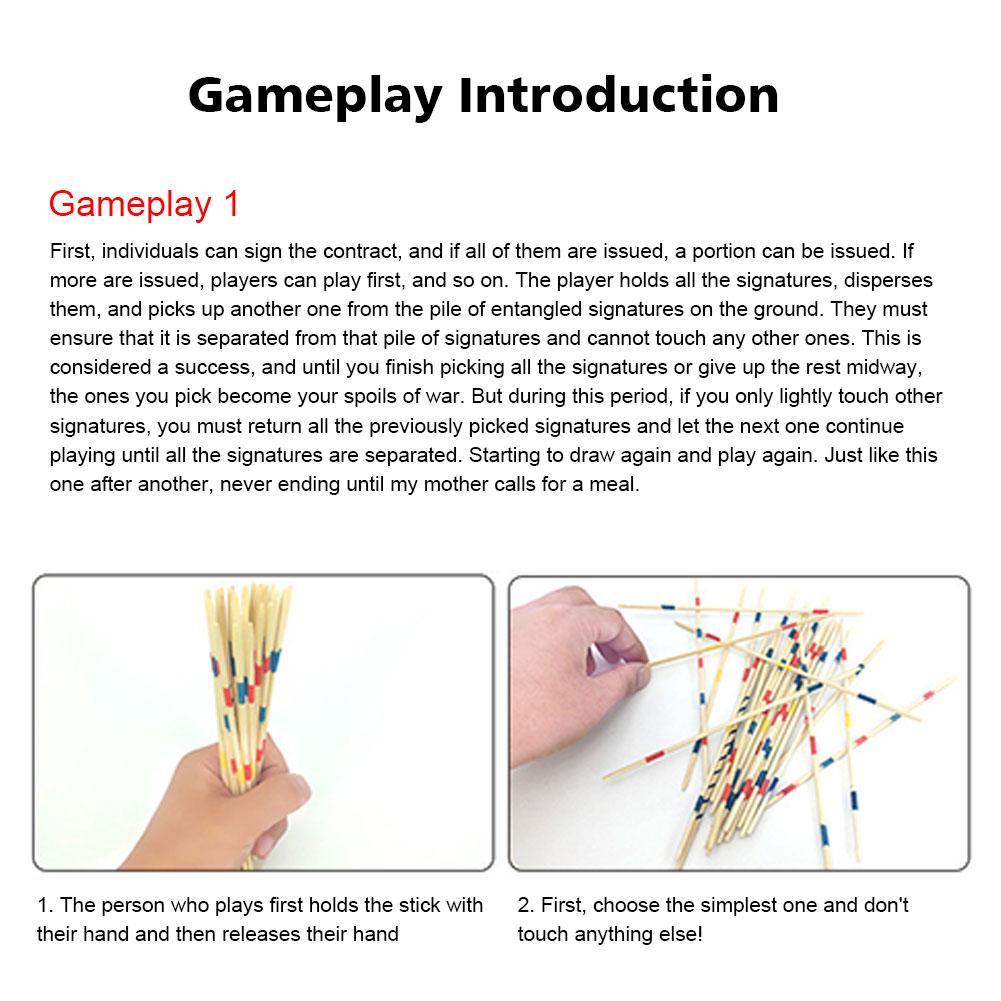 1 ชุดแบบดั้งเดิม Mikado Spiel  - Board Game Multiplayer บทวิจารณ์และราคา