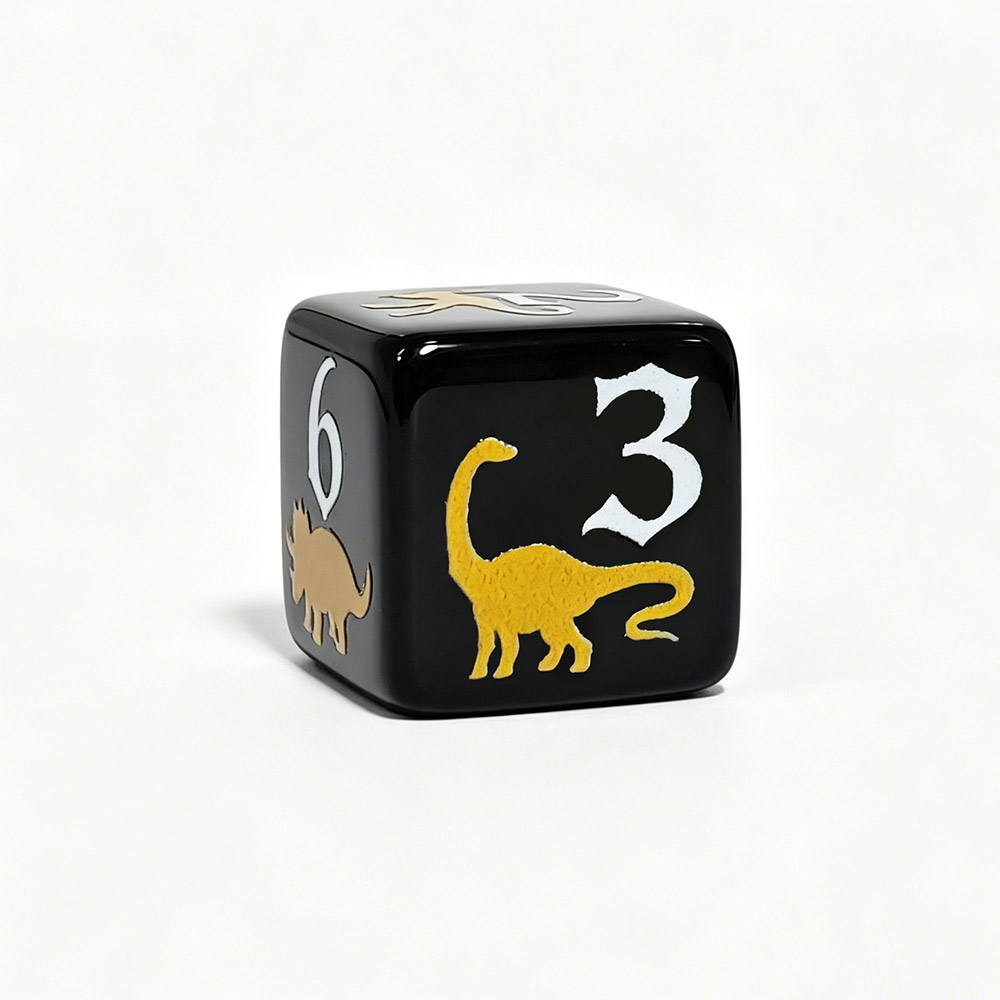 12 ชิ้น ลูกเต๋าอะคริลิคไดโนเสา - Board Game Print บทวิจารณ์และราคา