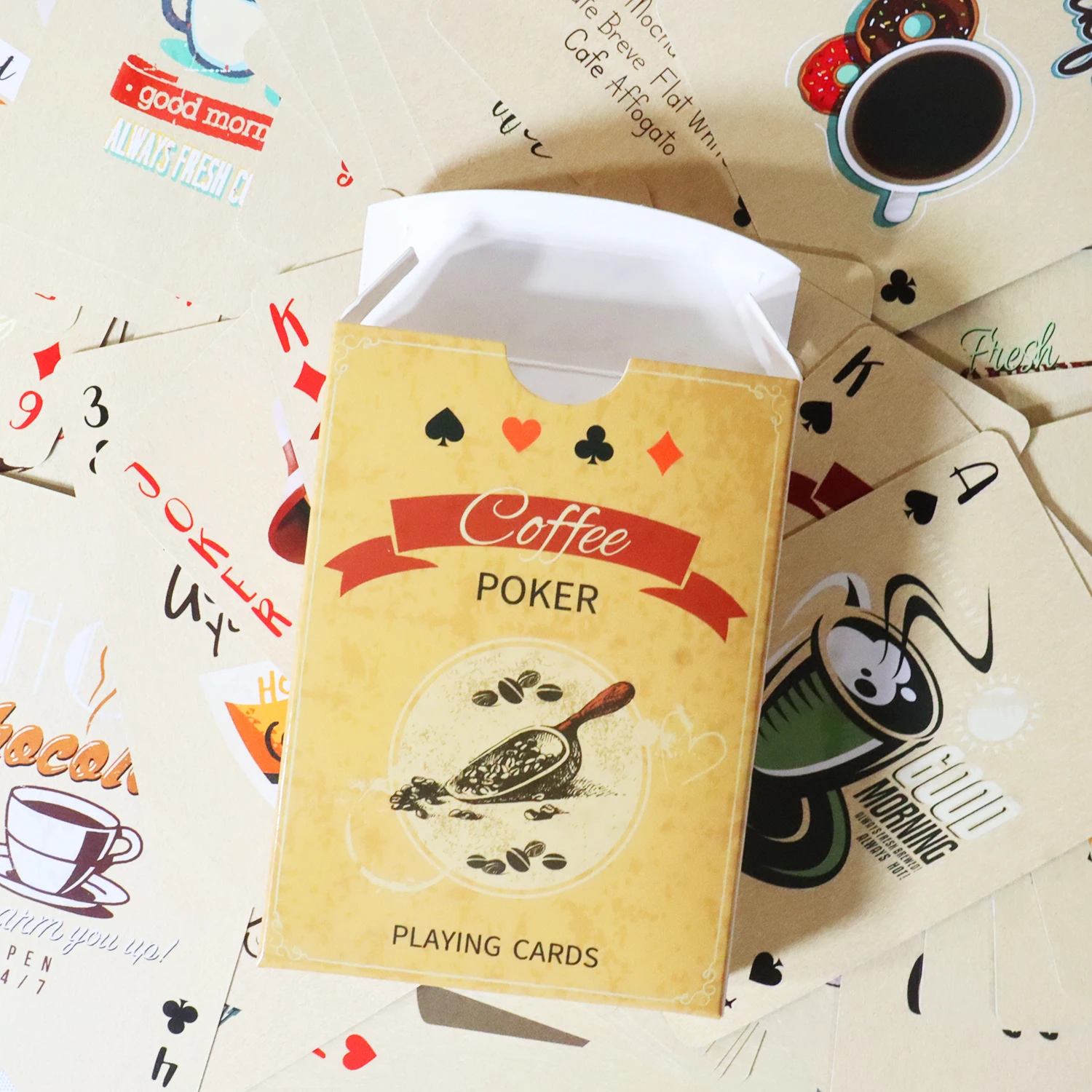 กาแฟกระดาษเล่นไพ่สไตล์วินเทจ 5 - Board Game Vantage บทวิจารณ์และราคา