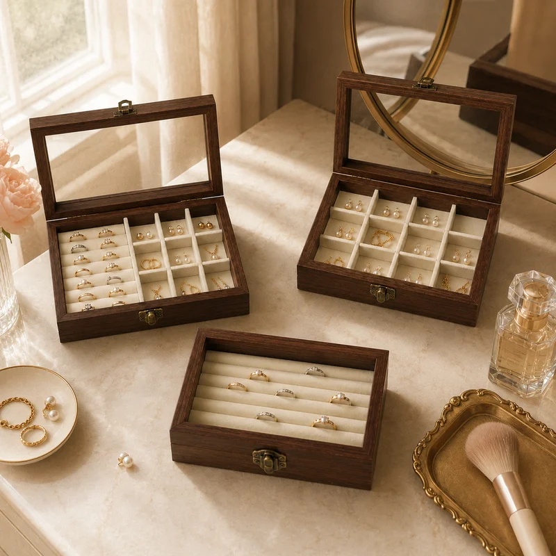 กล่องเก็บเครื่องประดับกำมะหยี่ - Token Tray Organizer บทวิจารณ์และราคา