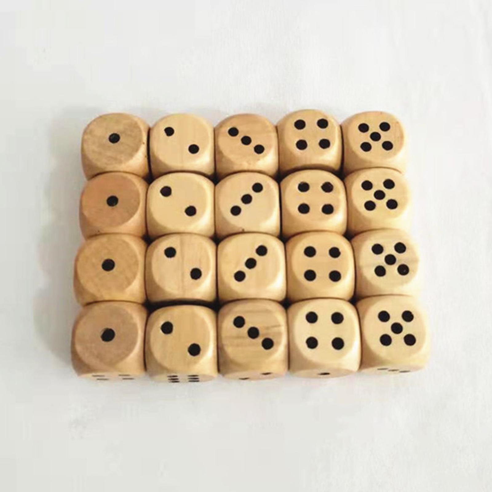 ชุดลูกเต๋าไม้หกด้าน ขนาด 2 ซม. - Board Game Roleplay บทวิจารณ์และราคา