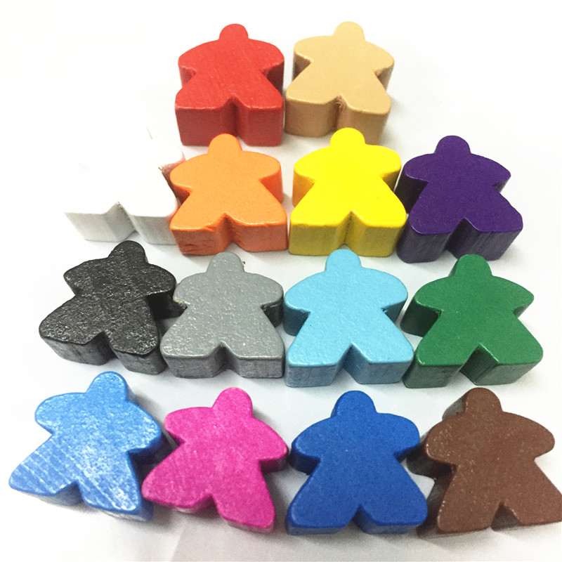 14PCSไม้Humanoid Meeples Pawn  - Board Game Catan บทวิจารณ์และราคา
