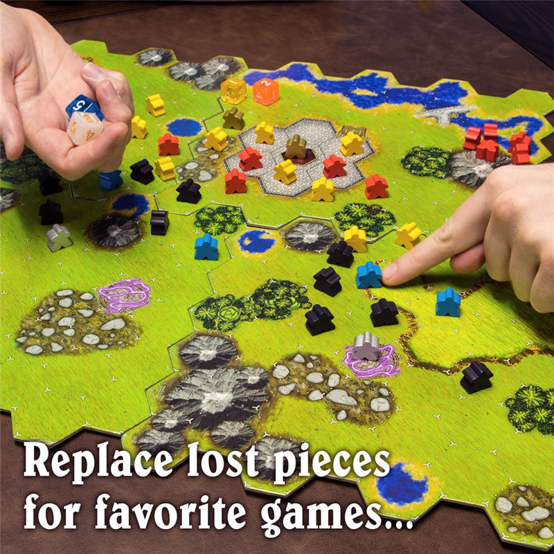 14PCSไม้Humanoid Meeples Pawn  - Board Game Catan บทวิจารณ์และราคา