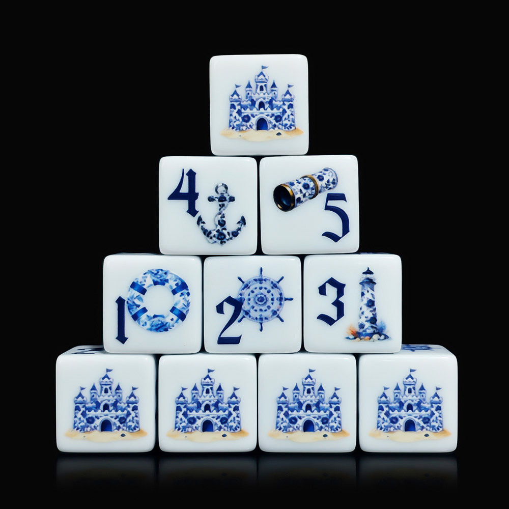 ลูกเต๋าอะคริลิก D6 ขนาด 16 มม. - Board Game Print บทวิจารณ์และราคา
