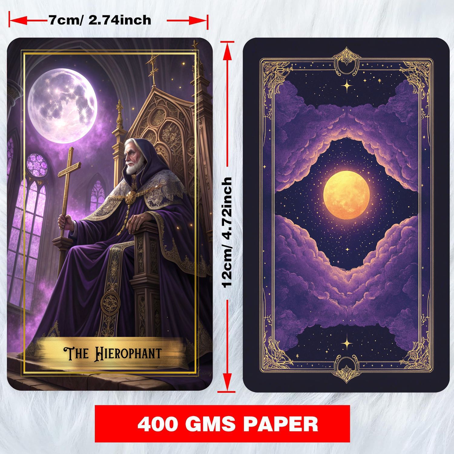 ชุดไพ่ทาโรต์มูนสีม่วงพร้อมคู่ม - Board Game Oracle บทวิจารณ์และราคา