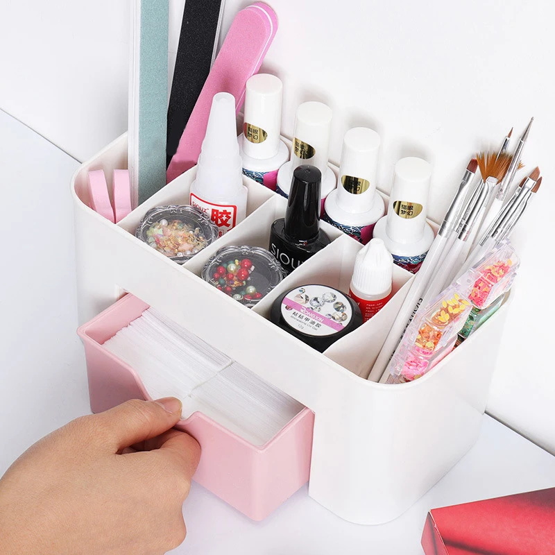 Nail Art Organizer เดสก์ท็อปลิ - Token Tray Organizer บทวิจารณ์และราคา